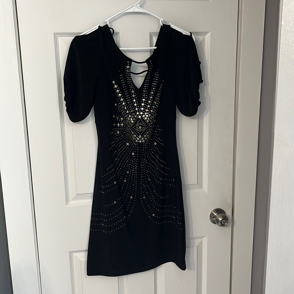 3 for 40! Black Sequin party dress